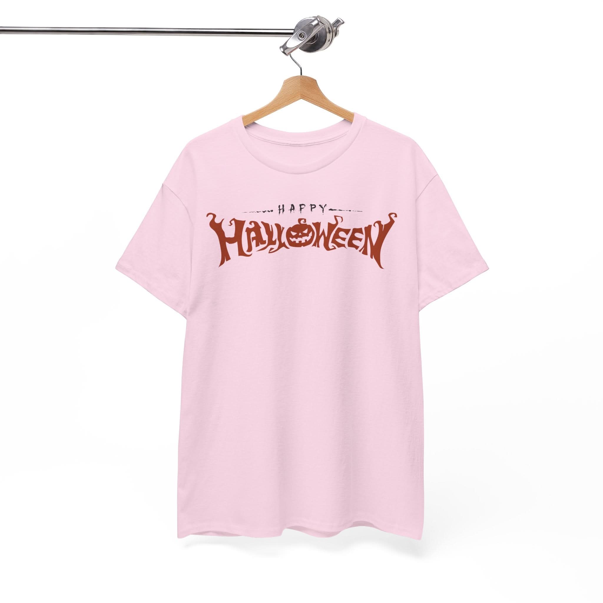 Happy Halloween Unisex Heavy Cotton Tee, Spooky Shirt, Fall Fashion, Pumpkin Tee, Halloween Costume, Gift for Halloween Lovers